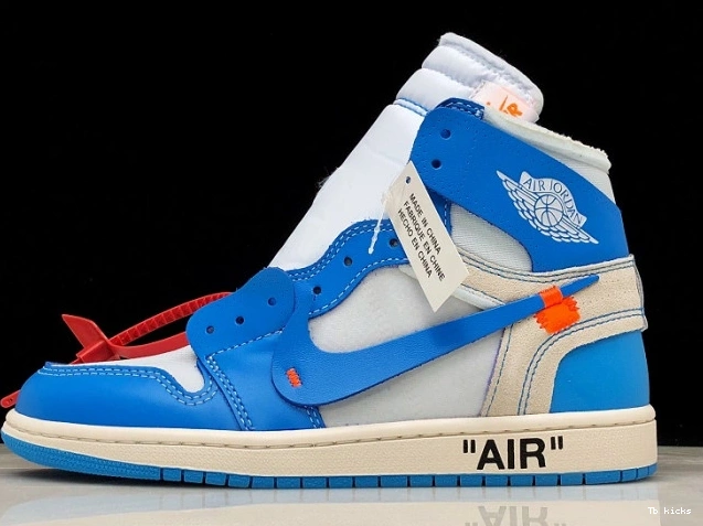 Rep TBK Jordan Powder UNC Blue Off-White AQ0818-148 Air 1 0727